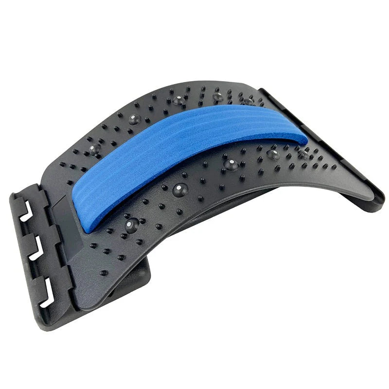 lumbar back stretcher, spine support board, back pain relief tool, adjustable stretching device, posture improvement aid