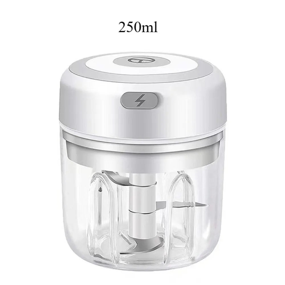 electric food chopper, mini food processor, USB rechargeable chopper, kitchen gadget, vegetable and garlic cutter