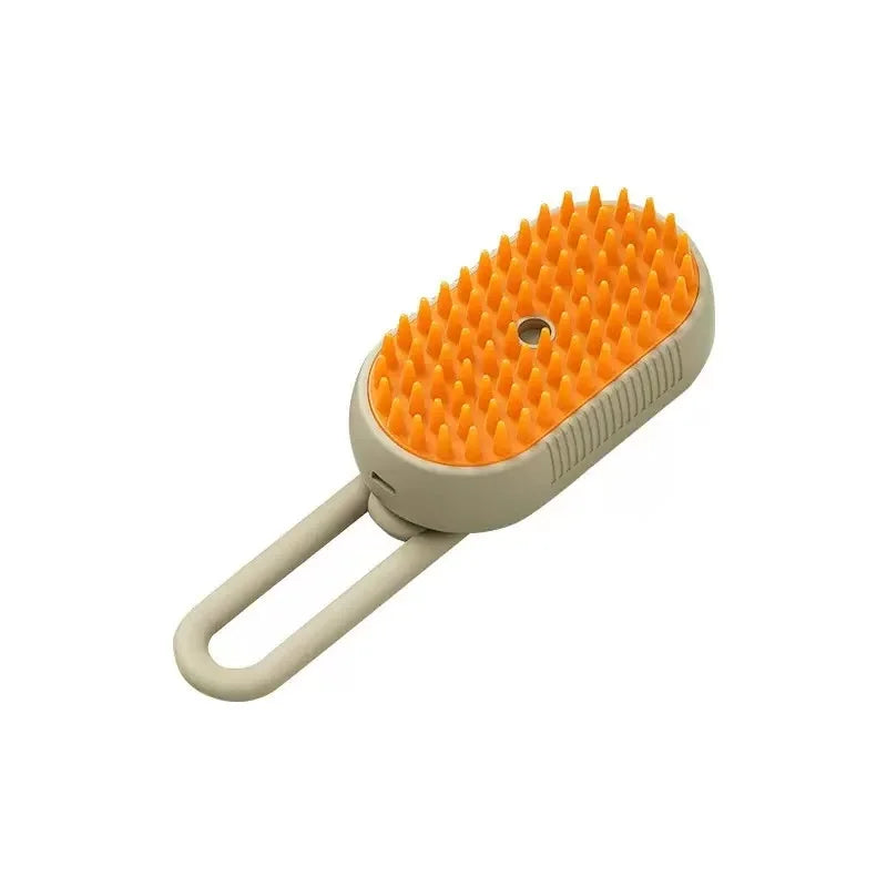 steam pet brush, pet grooming tool, dog brush, cat brush, shedding remover, steam hair brush