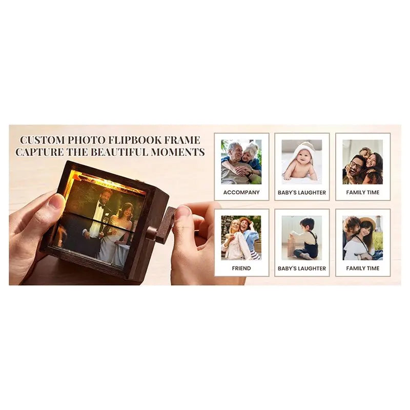 personalized flipbook, custom photo flipbook, animated photo book, keepsake gift, photo animation gift