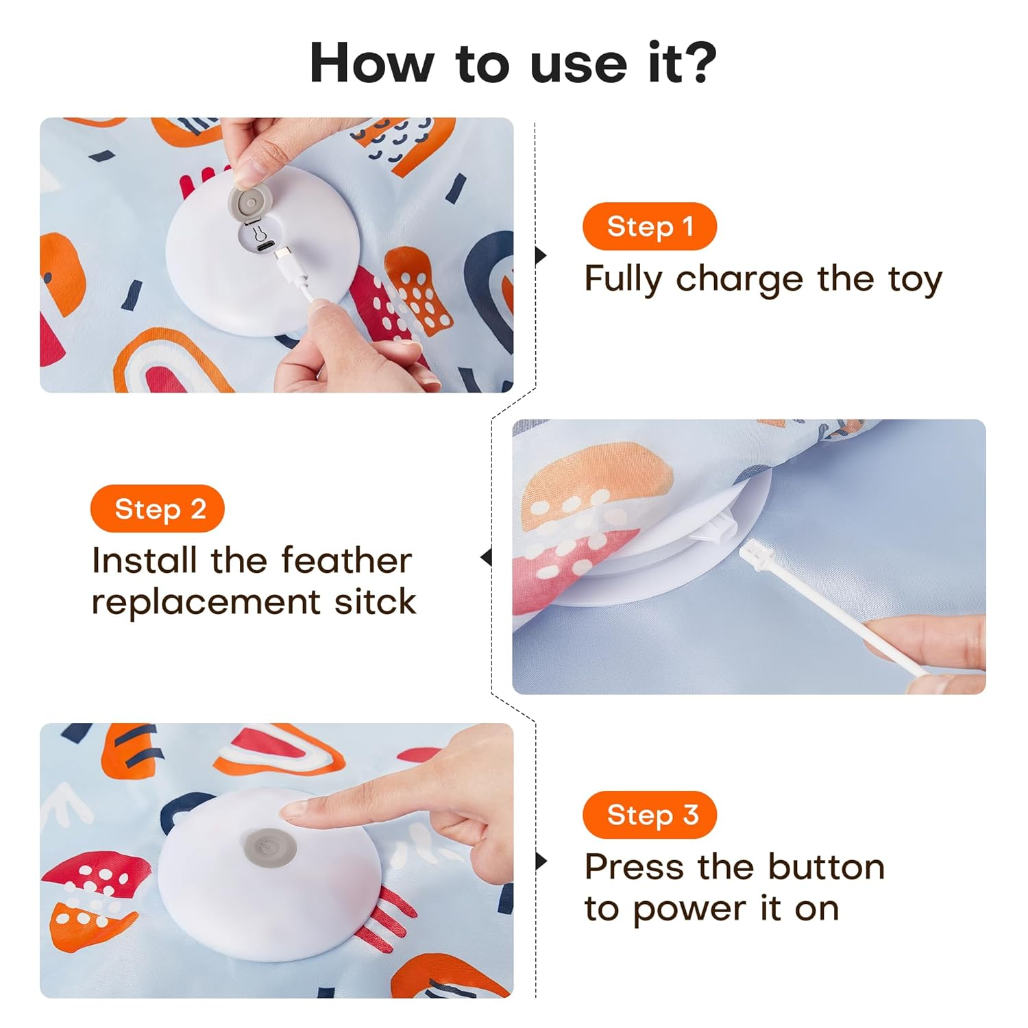 interactive cat toy, automatic cat play toy, rechargeable pet toy, motion activated kitten toy, indoor cat exercise