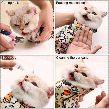 cat grooming pad, fur removal tool, pet hair remover, self-adhesive cat brush, pet coat care