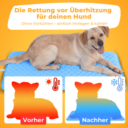 pet cooling mat, self cooling pet pad, dog cooling bed, cat cooling mattress, heat relief pet accessory