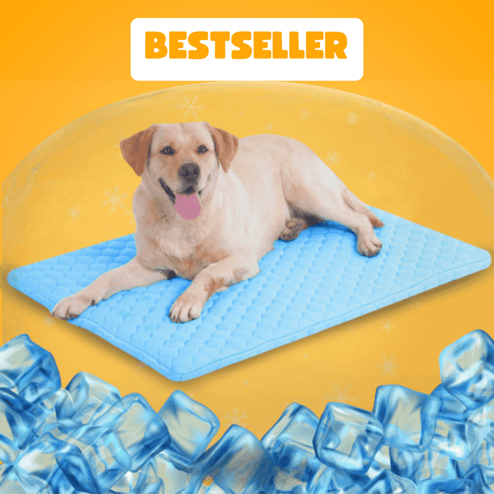 pet cooling mat, self cooling pet pad, dog cooling bed, cat cooling mattress, heat relief pet accessory