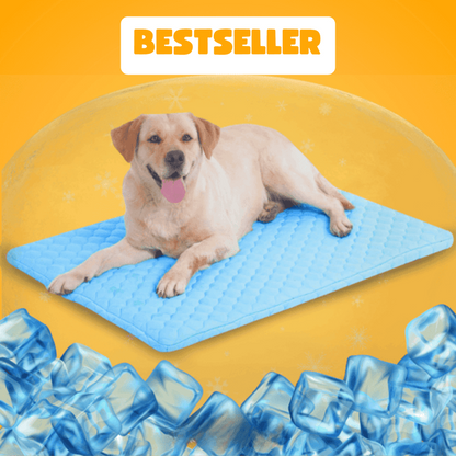 pet cooling mat, self cooling pet pad, dog cooling bed, cat cooling mattress, heat relief pet accessory