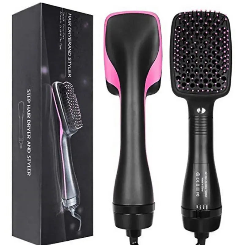 hair dryer brush, 2-in-1 hot air styler, rotating hair brush, negative ion hair tool, at-home hair styling