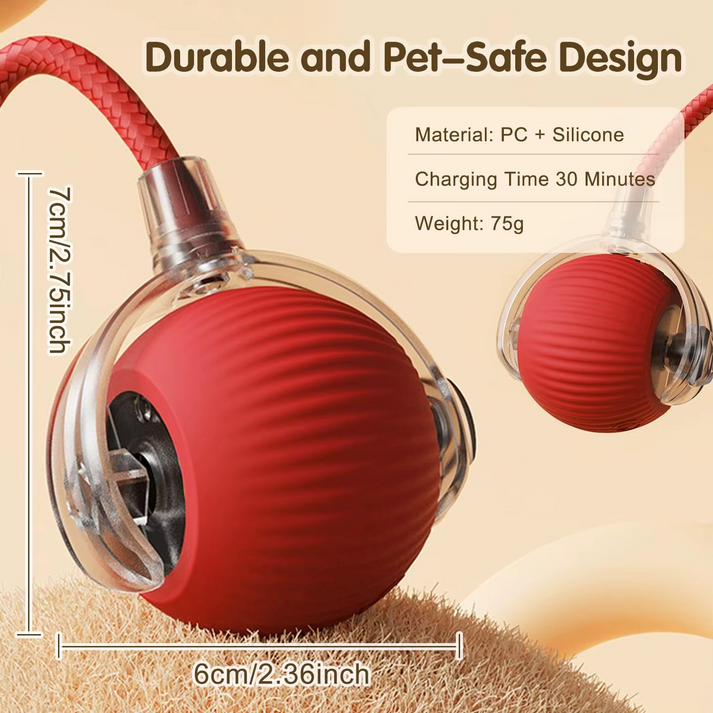 interactive pet toy, chase toy for dogs, cat play toy, boredom buster toy, pet activity toy