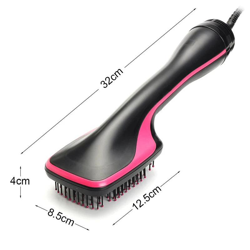 hair dryer brush, 2-in-1 hot air styler, rotating hair brush, negative ion hair tool, at-home hair styling