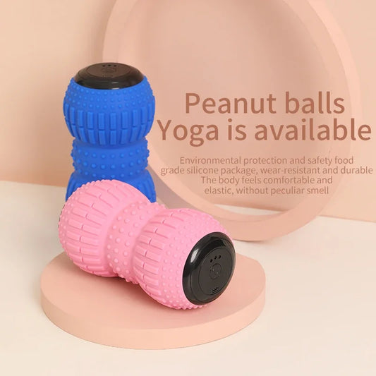 peanut massage ball, deep tissue massager, USB rechargeable massager, muscle relaxation tool, fascia ball massager