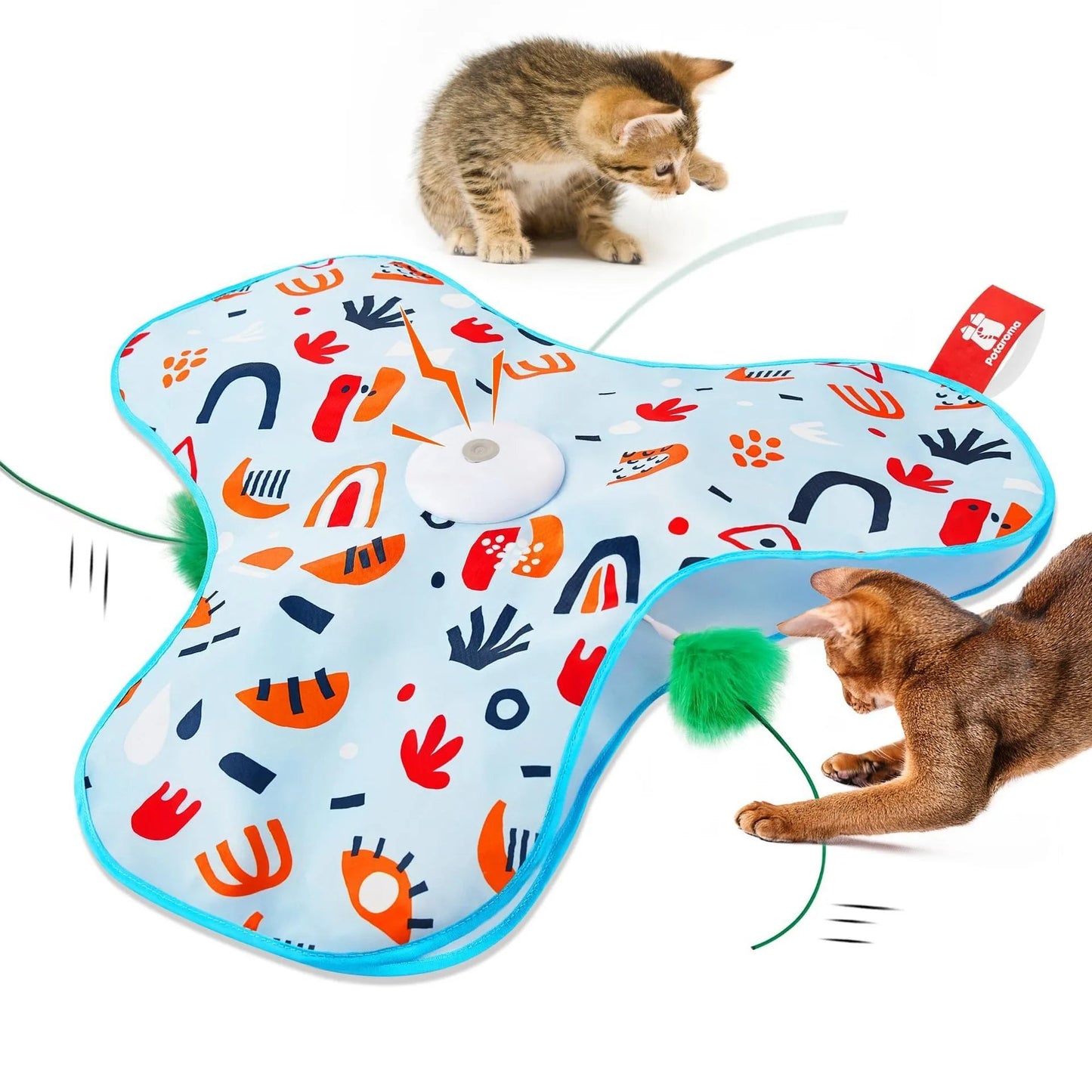 interactive cat toy, automatic cat play toy, rechargeable pet toy, motion activated kitten toy, indoor cat exercise
