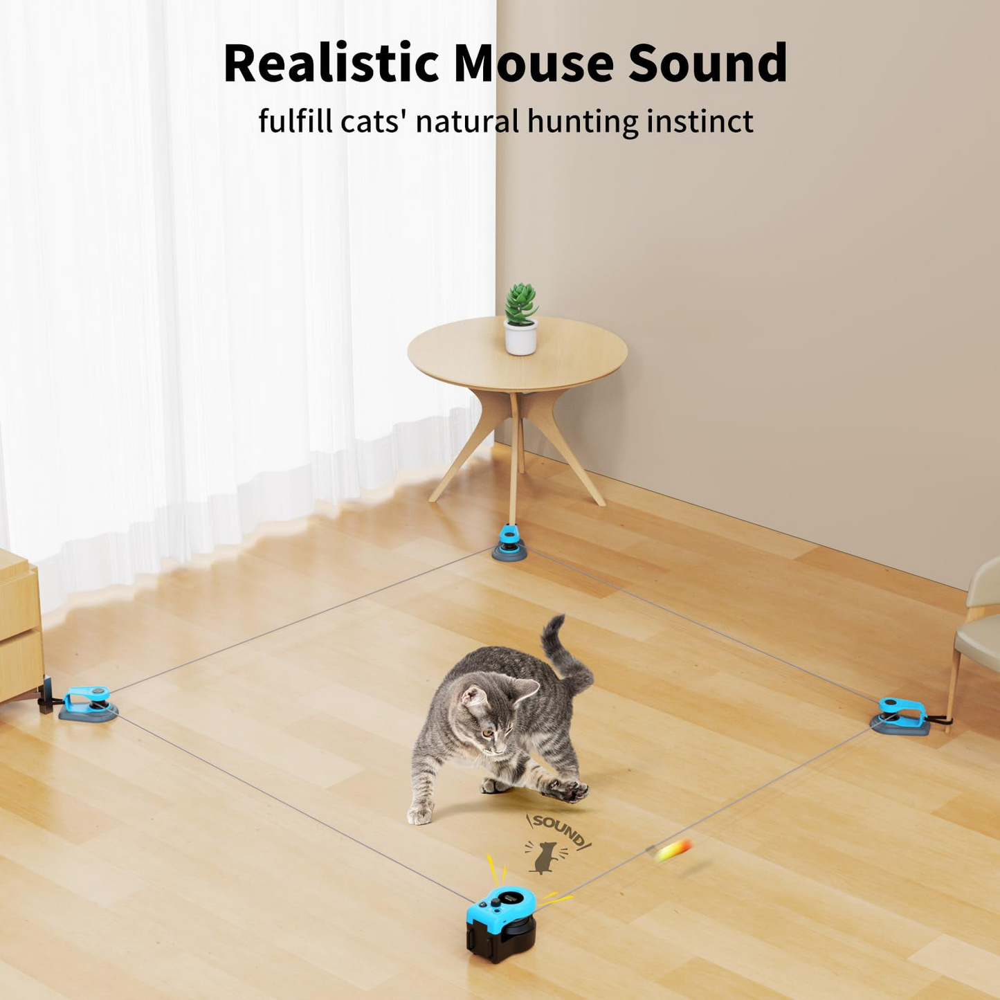 interactive cat toy, feather chase toy, rc cat toy, indoor cat exercise, pet play treadmill