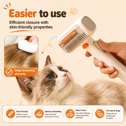 2-IN-1 Pet Self-Detangling & Grooming Comb